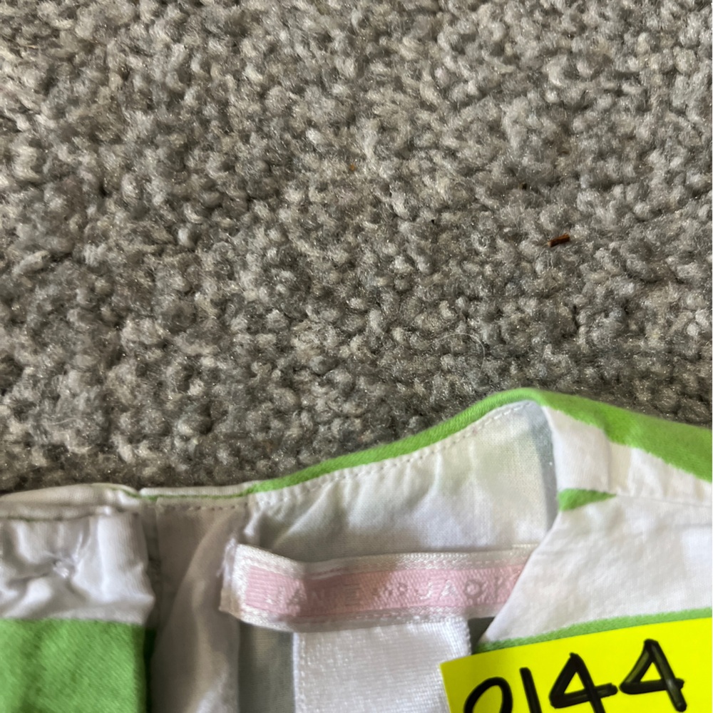Janie and Jack dress girls 2T green white stripes sleeveless classic summer - Picture 7 of 13